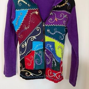 Rising Tide Purple Cotton Top